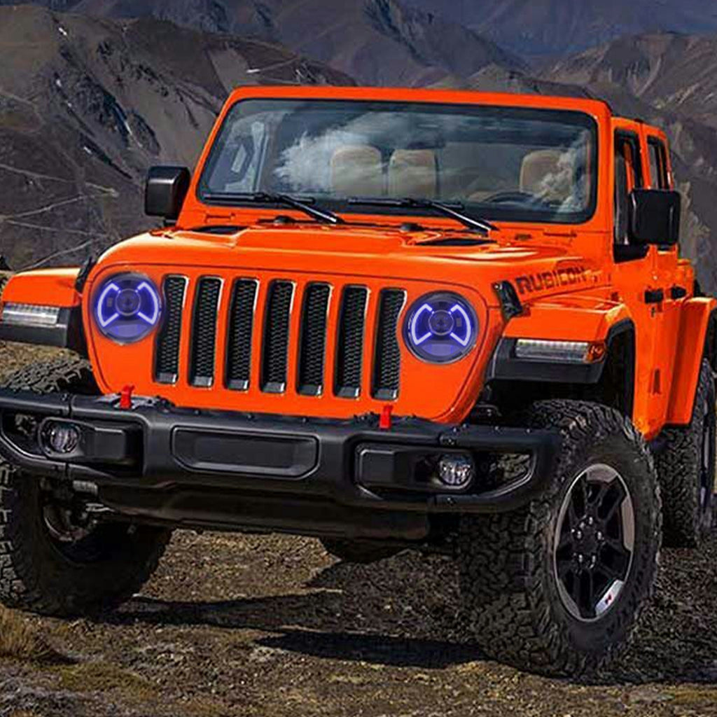 YZautolights Full LED Headlights For Jeep Wrangler 2018-Up